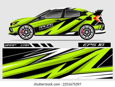 Car wrap sticker design. Abstract racing and sport background for racing livery or car vinyl sticker daily use