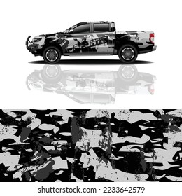 Design-Konzept für Autoverpackungen. Abstrakter grunge Hintergrund für Fahrzeugumschlag, Rennwagen, Frachtwagen, Abholwagen und Lifting.