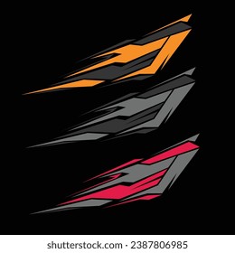 car wrap car sticker design vector.