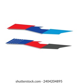 car wrap sticker design vector.