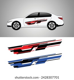 car wrap sticker design vector