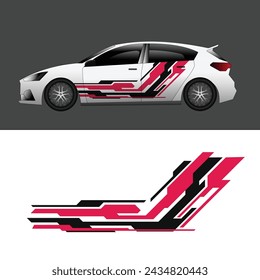 diseño de etiqueta engomada del coche vector. etiqueta engomada del coche