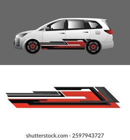 car wrap sticker design vector