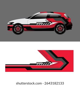 car wrap sticker design vector.
