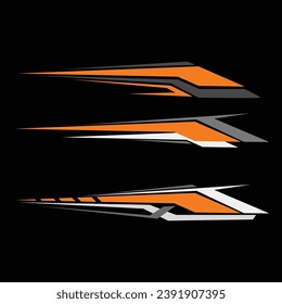 car wrap strip sticker vector design. car modification stickers