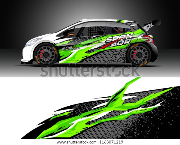 Car wrap, Truck and cargo van
decal design vector. Graphic abstract stripe racing background kit
designs for wrap vehicle, race car, rally, adventure and
livery