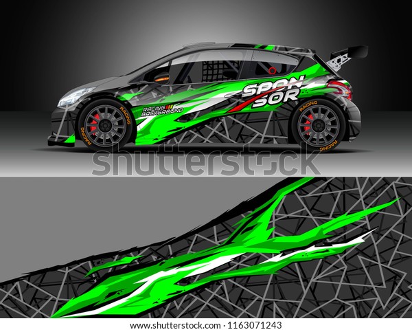 Car wrap, Truck and cargo van
decal design vector. Graphic abstract stripe racing background kit
designs for wrap vehicle, race car, rally, adventure and
livery