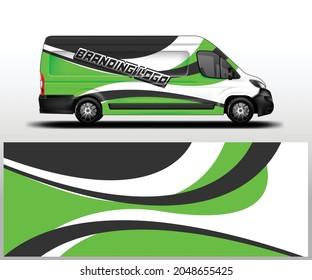 Car wrap van company , branding car, livery car , branding design vehicle , design vector 