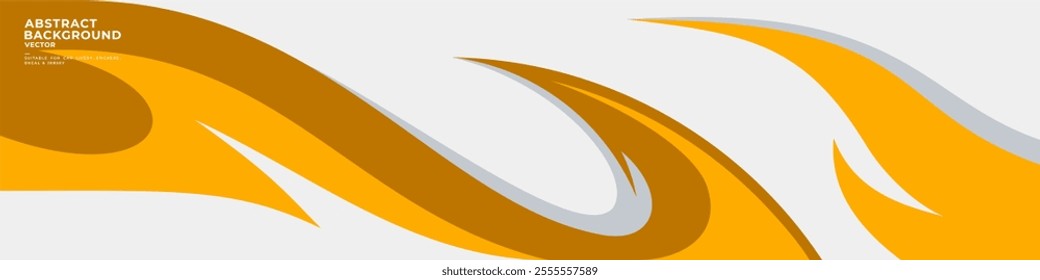 Car wrap vector design with abstract wave pattern background for vehicle and sports car livery, racing car, jersey and banner