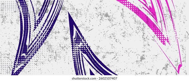 Car wrap vector design with abstract wave pattern background for vehicle and sports car livery, racing car, jersey and banner