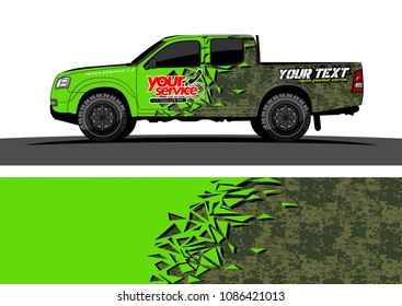 car wrap vector designs. abstract racing shape with grunge background for vehicle vinyl branding