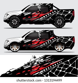 car wrap vector designs with abstract grunge background for vehicle branding