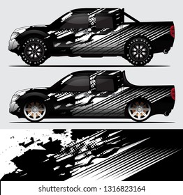 car wrap vector designs with abstract grunge background for vehicle branding