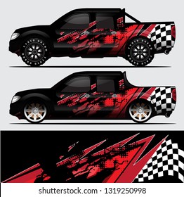 car wrap vector designs with abstract grunge background for vehicle branding