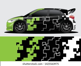 car wrap vector designs with abstract grunge background for vehicle branding