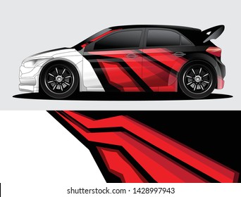 car wrap vector designs with abstract grunge background for vehicle branding