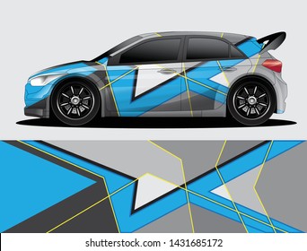 car wrap vector designs with abstract grunge background for vehicle branding