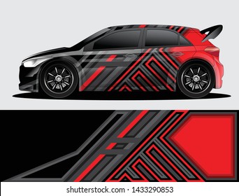car wrap vector designs with abstract grunge background for vehicle branding