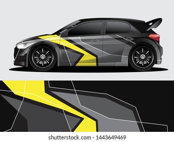 car wrap vector designs with abstract grunge background for vehicle branding