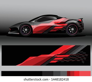 car wrap vector designs with abstract grunge background for vehicle branding