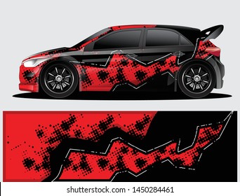 car wrap vector designs with abstract grunge background for vehicle branding