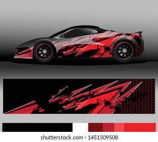 car wrap vector designs with abstract grunge background for vehicle branding
