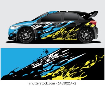 car wrap vector designs with abstract grunge background for vehicle branding