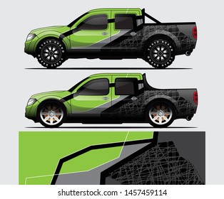car wrap vector designs with abstract grunge background for vehicle branding