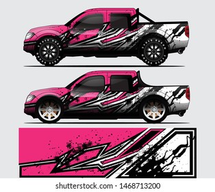 car wrap vector designs with abstract grunge background for vehicle branding