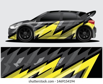 car wrap vector designs with abstract grunge background for vehicle branding