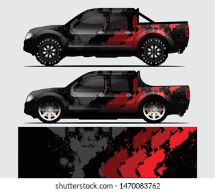 car wrap vector designs with abstract grunge background for vehicle branding