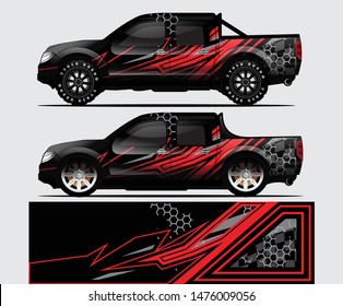 car wrap vector designs with abstract grunge background for vehicle branding