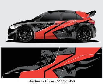 car wrap vector designs with abstract grunge background for vehicle branding