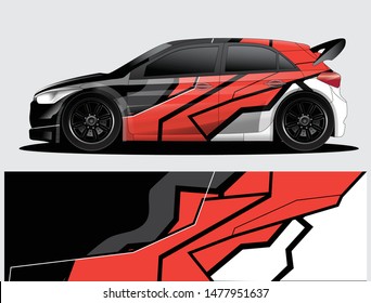 car wrap vector designs with abstract grunge background for vehicle branding