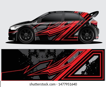 car wrap vector designs with abstract grunge background for vehicle branding