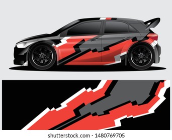 car wrap vector designs with abstract grunge background for vehicle branding