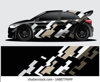 car wrap vector designs with abstract grunge background for vehicle branding