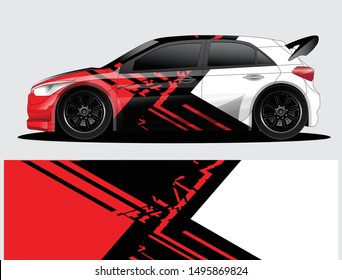 car wrap vector designs with abstract grunge background for vehicle branding