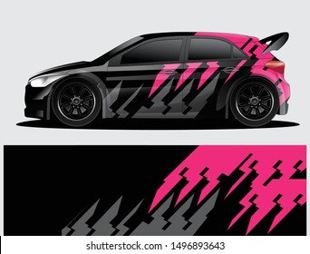 car wrap vector designs with abstract grunge background for vehicle branding