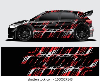 car wrap vector designs with abstract grunge background for vehicle branding