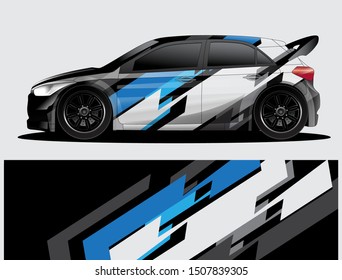 car wrap vector designs with abstract grunge background for vehicle branding