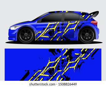 car wrap vector designs with abstract grunge background for vehicle branding