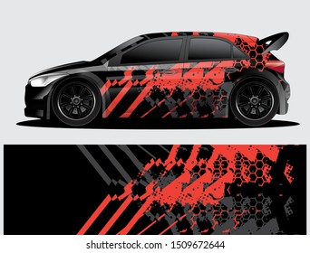 car wrap vector designs with abstract grunge background for vehicle branding