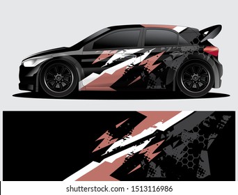 car wrap vector designs with abstract grunge background for vehicle branding