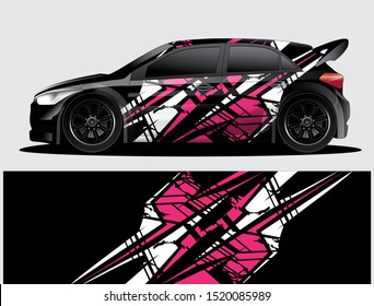 car wrap vector designs with abstract grunge background for vehicle branding