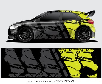 car wrap vector designs with abstract grunge background for vehicle branding