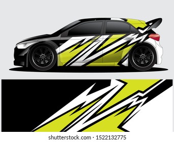 car wrap vector designs with abstract grunge background for vehicle branding