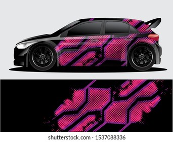 car wrap vector designs with abstract grunge background for vehicle branding