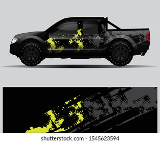 car wrap vector designs with abstract grunge background for vehicle branding