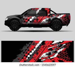 car wrap vector designs with abstract grunge background for vehicle branding